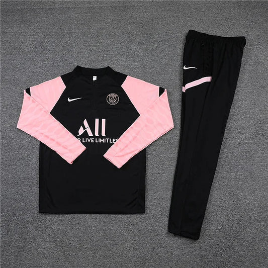 Black / Pink Sleeve - PSG Tracksuit